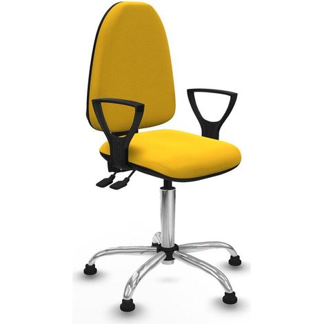 Piqueras y Crespo Aýna Asincro Silla de Oficina Amarillo Vivo (1/3)