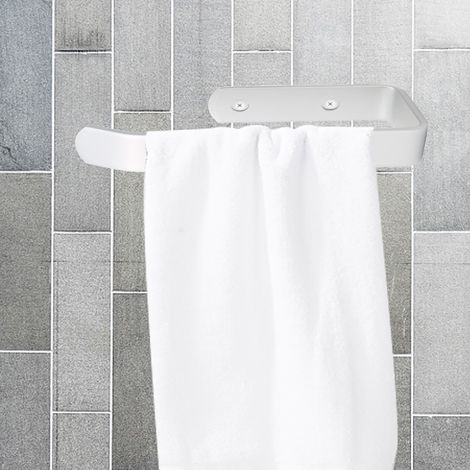 Porte-serviettes mural en aluminium, porte-papier toilette, rangement pour rouleau de papier toilette, 417032, mat, porte-papier toilette oblong (1/5)