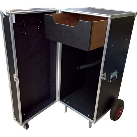 Baule da concorso in laminato plastico con portasella, cassetto, portabriglia: Baule bordeaux