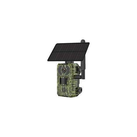 Caméra de Chasse et de Suivi des Animaux Sauvages 4MP 4W, Batterie 7800mAh, étanche, avec détection de Mouvement et Vision Nocturne, 4G