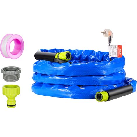 VEVOR Manguera de Agua Caliente para Autocaravana 4,5 m, Manguera de Agua Potable Anticongelante hasta -42,7 ℃, con Tapa Ondulada, Autorregulable, Diámetro Interior 16 mm, Sin Plomo ni BPA