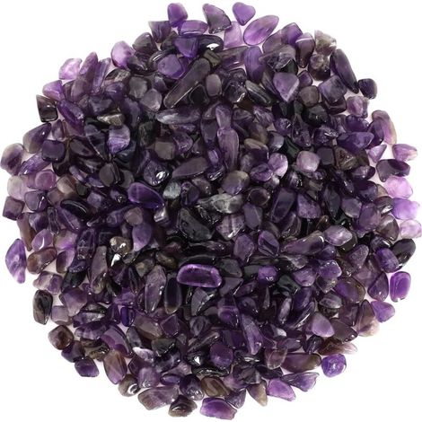 500g Natural Amethyst, Mini Polished Crystal Amethyst Stones, Small Crushed Chip Stone for Healing, Reiki, Crystal Jewelry, Home Decoration (1/5)