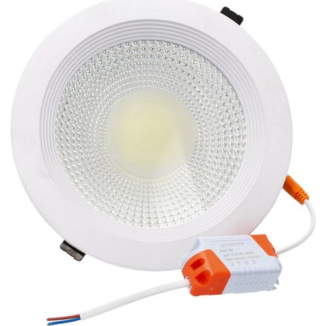 Jandei - Downlight led COB 20W 4200K redondo empotrar blanco