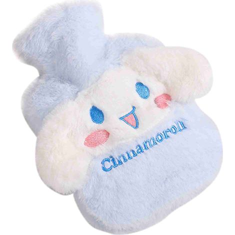 Bouillotte Sanrio neuve, grande capacité 1000 ml, peluche douce, motif chien à la cannelle. (1/5)