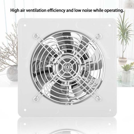Ventilateur d'extraction mural 190 mm 40 W, faible bruit, pour la ventilation de la maison, de la salle de bain, de la cuisine et du garage (blanc) (1/5)