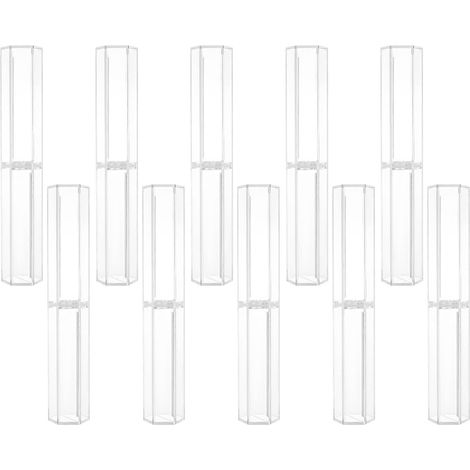 10 pcs Transparent Sechseckiges Acryl Federmäppchen mit