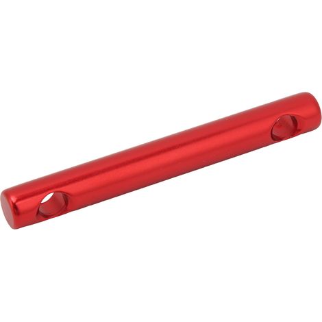 Packung mit 10 Doppelloch-Zeltseilspannern aus Aluminiumlegierung, rot. (1/5)