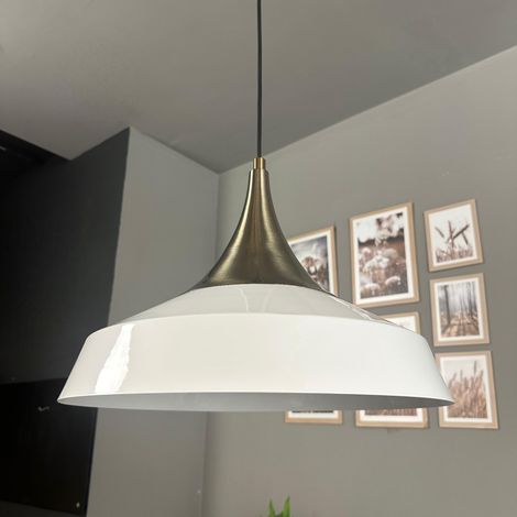 bamyum Lema Suspension Luminaire Rétro en Metal de 37,5 cm, Lustre de Salon Vintage, Éclairage de Plafond pour Chambre, Cuisine, Lampe Suspendue (1/5)