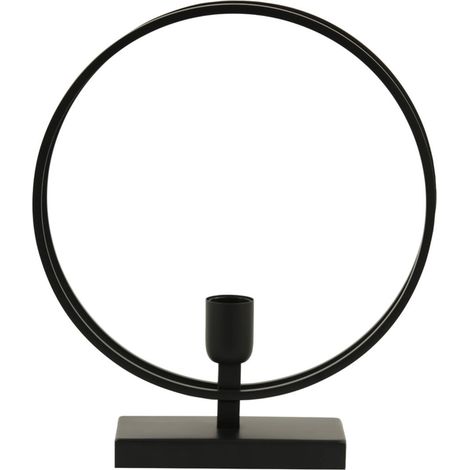 Light & Living - lámpara de mesa - Rudra - negro - metal - E27 - (1/3)