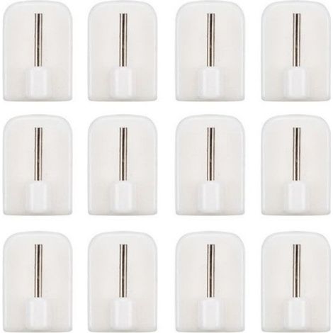 lot de 12 ADHESIF CROCHET RIDEAU X4 PP code D18622 (1/2)