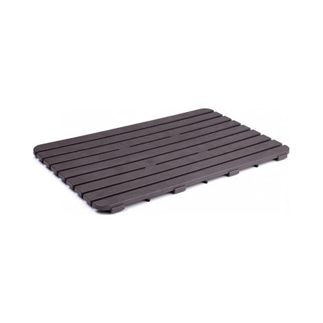 Receveur de douche antidérapant en polypropylène marron – 80x50 cm – Résistant pour sécurité et confort dans la salle de bain – Ta-Tay