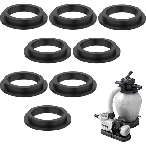 Joints toriques piscine lot de 8, joints d’étanchéité de rechange pour filtre à sable et pompe, compatibles modèles multiples – installation facile, diamètre standard, longue durée de vie (1/5)