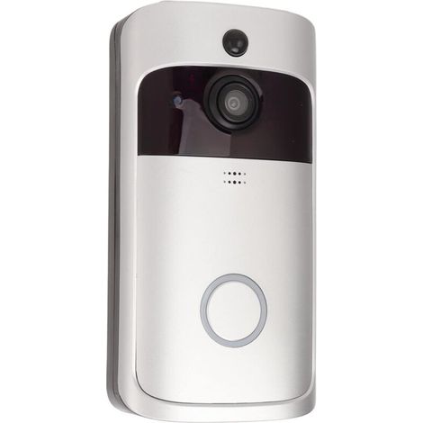 Sonnette vido, camra de Sonnette vido sans Fil avec dtection de Mouvement Objectif Grand Angle de 66 et visualisation en Direct Distance Sonnette d'interphone vido Wi-FI (1/5)