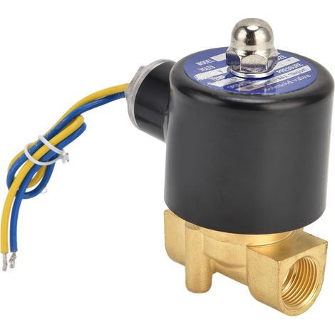 Électrovanne laiton 2W-040-10 G3/8, normalement fermée, à membrane, pour eau, air, huile, 220V AC, usage industriel (1/5)