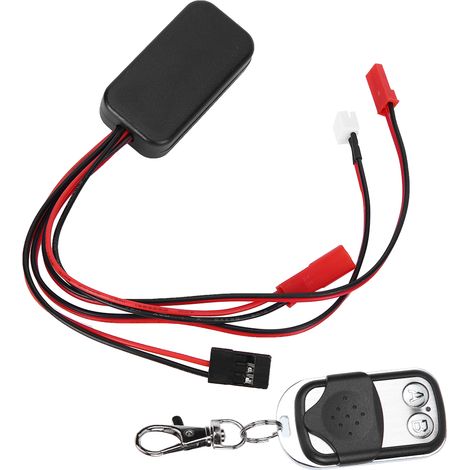 Télécommande de treuil avec récepteur simulé et prise compatible avec les voitures radiocommandées SCX10, D90 et D110 à l'échelle 1/10. (1/5)