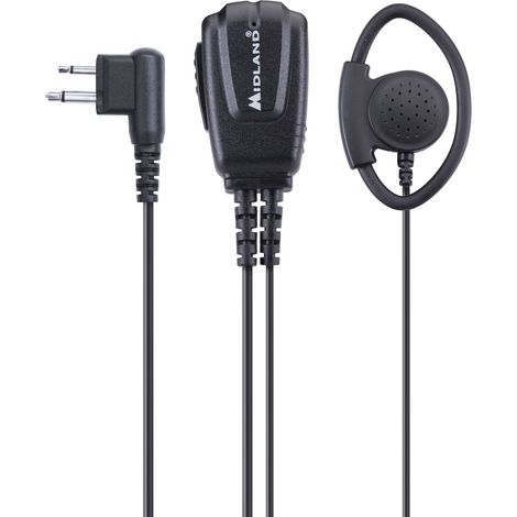 MIDLAND Cuffia Microfono 2 Pin Motorola