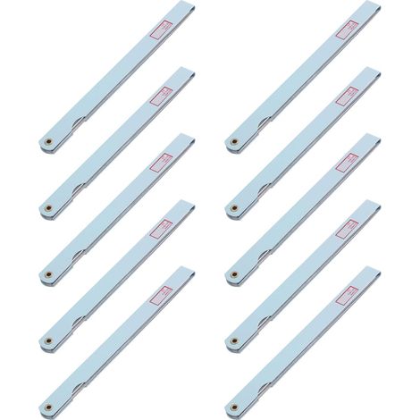 10pièces 200mm Long 17 Feuilles 0.02mm-1.0mm Espace Mesure Epaisseur Feelage Gauge Gage (1/5)
