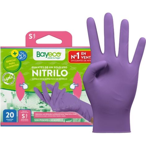 Bayeco Guanti in Nitrile Unisex Adulto, 20pcs (1/5)