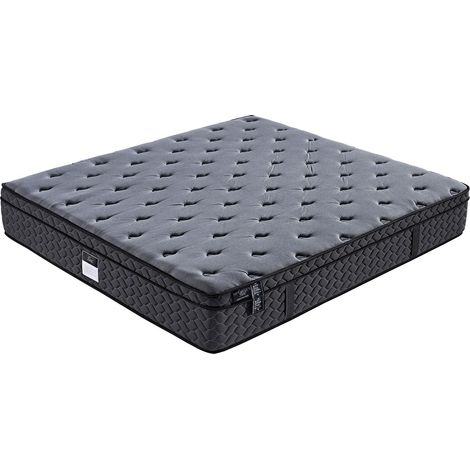 Sampur – Matelas latex 140x190 cm – Épaisseur 30 cm – Soutien mi-ferme – Mousse à mémoire de forme et ressorts ensachés – Anti-acariens