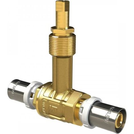 Valvola a sfera da incasso con attacco multistrato DN16 - alta resistenza, 10 bar, 90°C - MARCA
