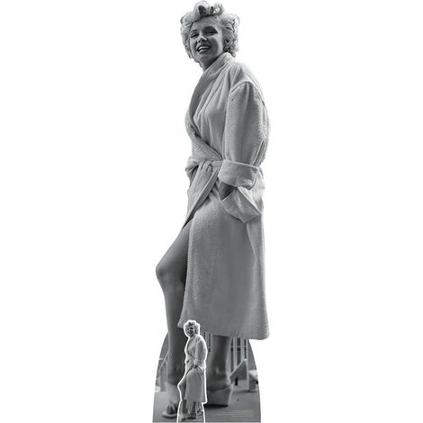 Figurine en carton – Marilyn Monroe en peignoir - Haut 176 cm (1/5)