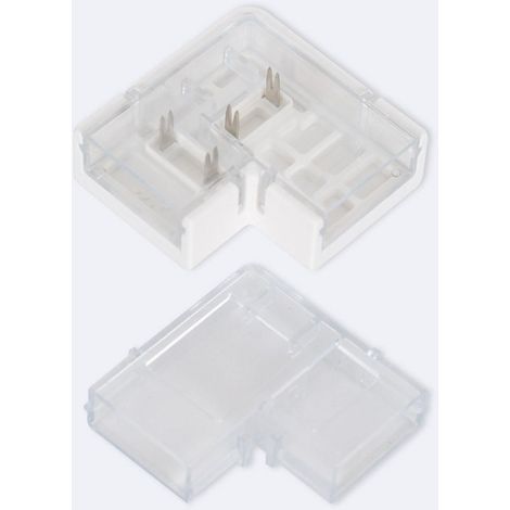 Connettore Hippo Angolare per Striscia LED Senza Raddrizzatore 220V AC SMD SILICONE FLEX Larga 12mm 12 mm