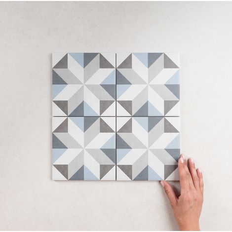 Carrelage Imitation Carreaux De Ciment 15x15 FIORELLA Gina (0,5m²) - Les Carreaux de Jean (1/5)