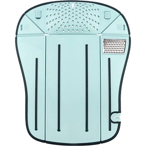 Planche à découper pliable multifonction 6 en 1 avec râpe, broyeur et aiguiseur - Planche pliante compacte pour cuisine (1/5)