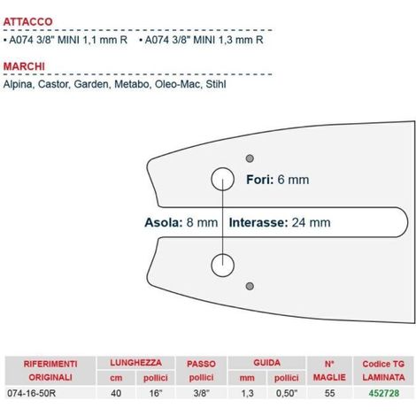 Holzkettensägeschiene Länge 40 cm für Kettenglied 56 452728