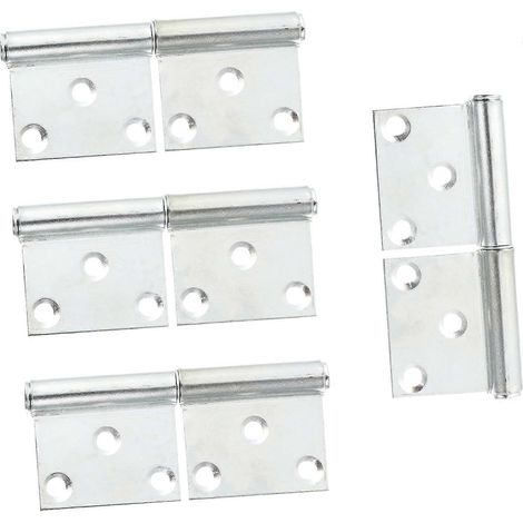 4 charnières hydrauliques de type drapeau, butée plate en fer pour portails extérieurs et (1/5)