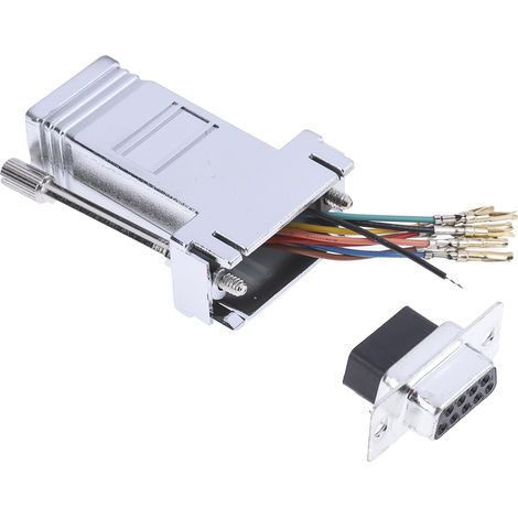 Adaptateur Sub-D 9 Femelle vers RJ45 Femelle RS PRO ( Prix pour 1 ) (1/4)