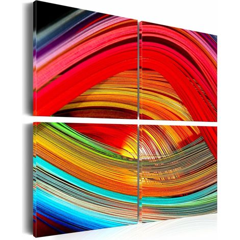 Tableau abîme colore - 90 x 90 cm (1/4)