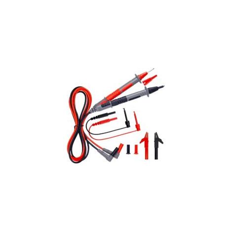 Kit di puntali di prova in silicone morbido per elettricisti CAT III 1000V e CAT IV 600V con morsetti a coccodrillo e sonda ad ago per multimetro Fluke/AstroAI/INNOVA, pinza amperometrica elettronica,