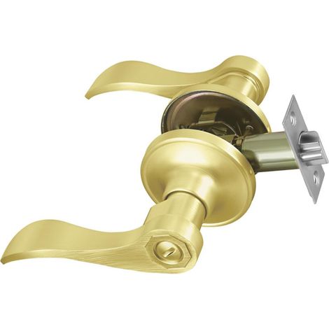 Poignées de porte antivol en alliage de zinc avec leviers de porte de sécurité - Poignée de porte de sécurité facile à installer (1/5)