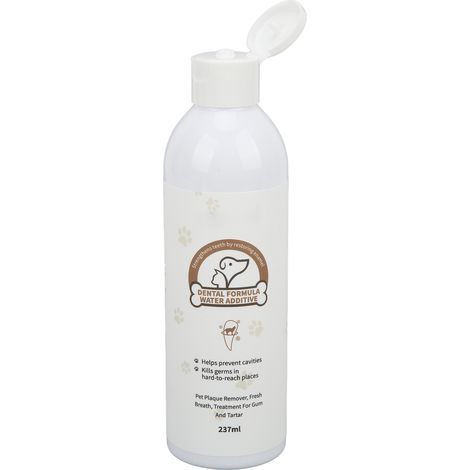 Solution de bain de bouche pour chiens et chats, nettoyant buccal, soin dentaire, haleine fraîche et tartre, 237 ml (1/5)