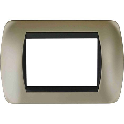 Placche oro satinato compatibili Living International Light 3 4 7 posti  3 Posti (1/2)