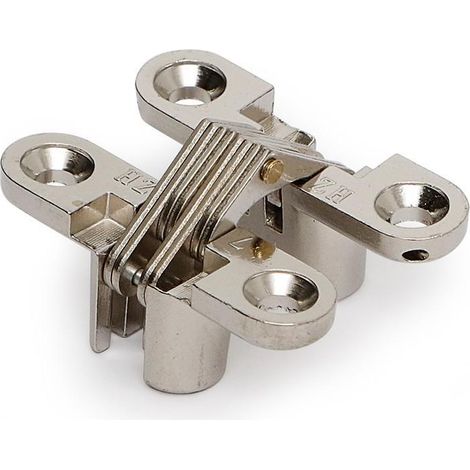 HERRAJES ALK bisagra oculta serial zamak 43x33 niquel , 0UNIDADES (1/2)