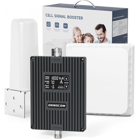 Amplificateur Reseau Mobile 5G 4G LTE GSM 5 Bande 1/3/7/8/20 pour Le Bureaux à Domicile Amplificateur de Signal Antenne Omnidirectionnelle Compatible Bouygues,Orange, SFR (1/5)