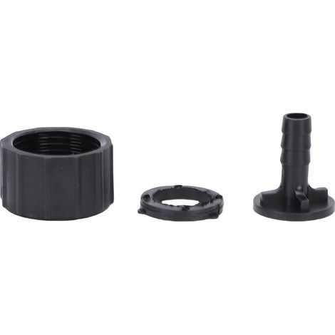 External hose fitting for Yamaha outboard motor 6R3-12580-00 in black ABS (1/5)