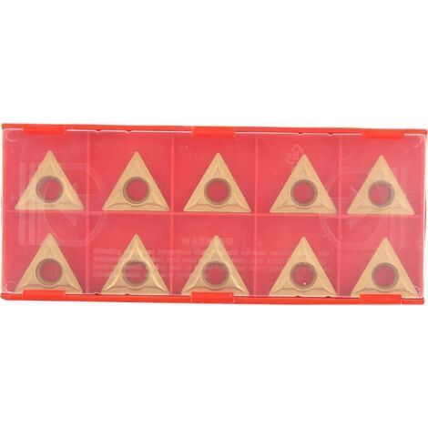 ALLIANDISLames triangulaires en carbure de tungstène, 10 pièces/boîte, inserts anti-impact TCMT 16T304, pour finition semi-finie (1/5)