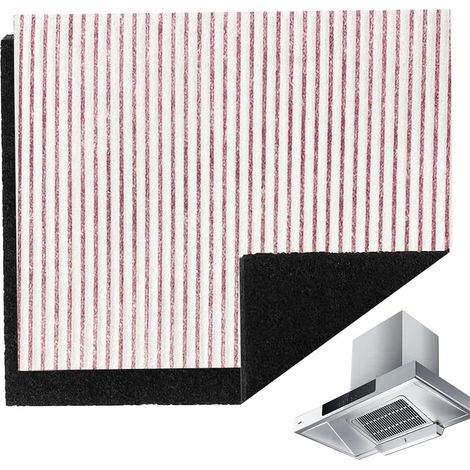 2 Filtre à graisse, Filtre à charbon actif, 47x57 cm, Découpable, 5 mm, Pour hotte aspirante (1/5)