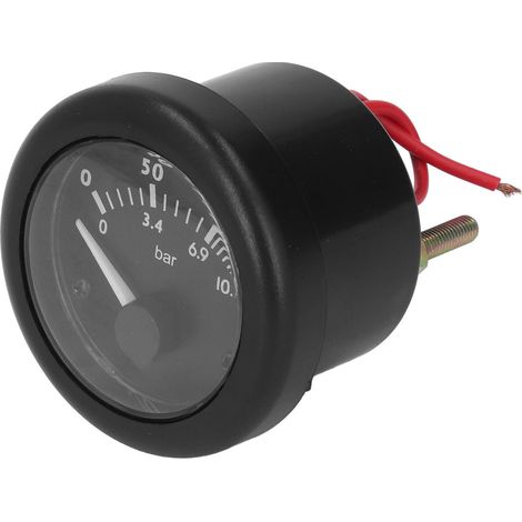 Manomètre de pression d'huile 0-10,3 bar IP55, boîtier ABS, accessoire groupe électrogène, compatible 12V. (1/5)