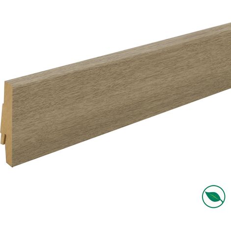 Forestea – Pack de 5 plinthes décoratives chêne élégance 2400 x 70 x 19 mm – Label PEFC 70% – Pour finitions impeccables