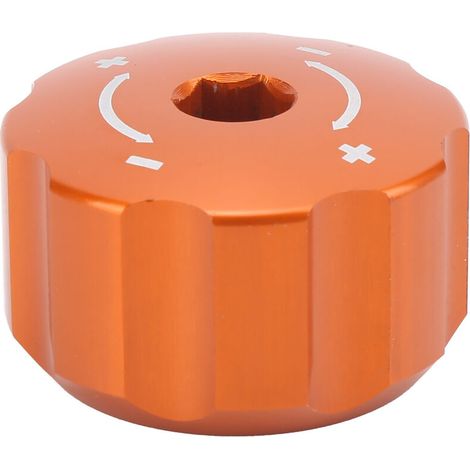 Jeffergarden Boulon de réglage d'amortisseur arrière en alliage d'aluminium CNC de type bouton, adapté aux modèles Adventure 950/990 Orange (1/5)