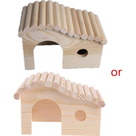 Wunderschönes Hamster-Holzversteck mit Kletterleiter, Spielspielzeug für Haustiere