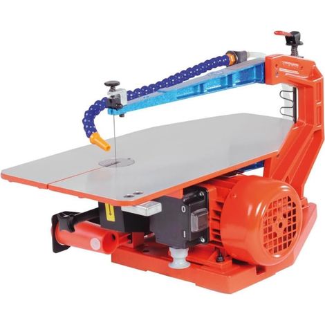 Scie à chantourner Multicut SE – Moteur asynchrone 100W – Vitesse variable 400-1400 tr/min – Pour bois dur et tendre – 1130000 – Hegner (1/2)