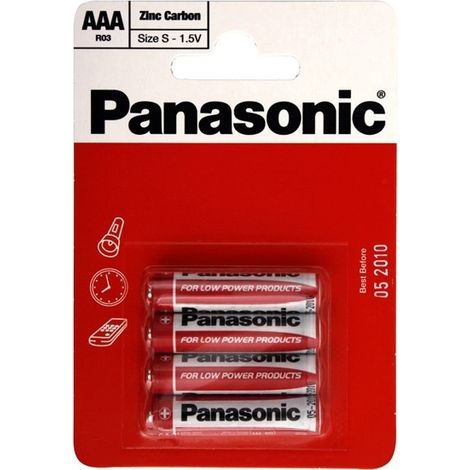 LR03 4BL Panasonic Rouge 032861 AAA