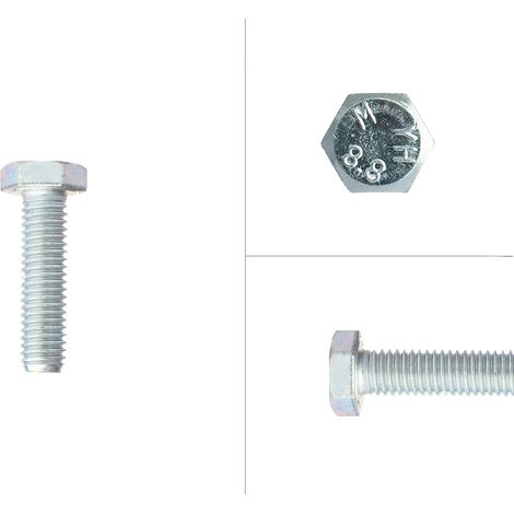 Sechskantschrauben verzinkt M6 x 100 mm - 100 Stück