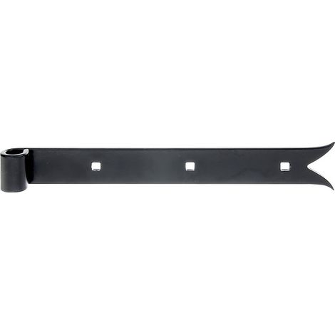 charnière à sangle en queue de poisson noire 300x35x14 mm Alberts (1/2)