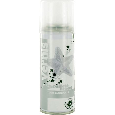 Vernis pailleté argent Spray 125 ml
